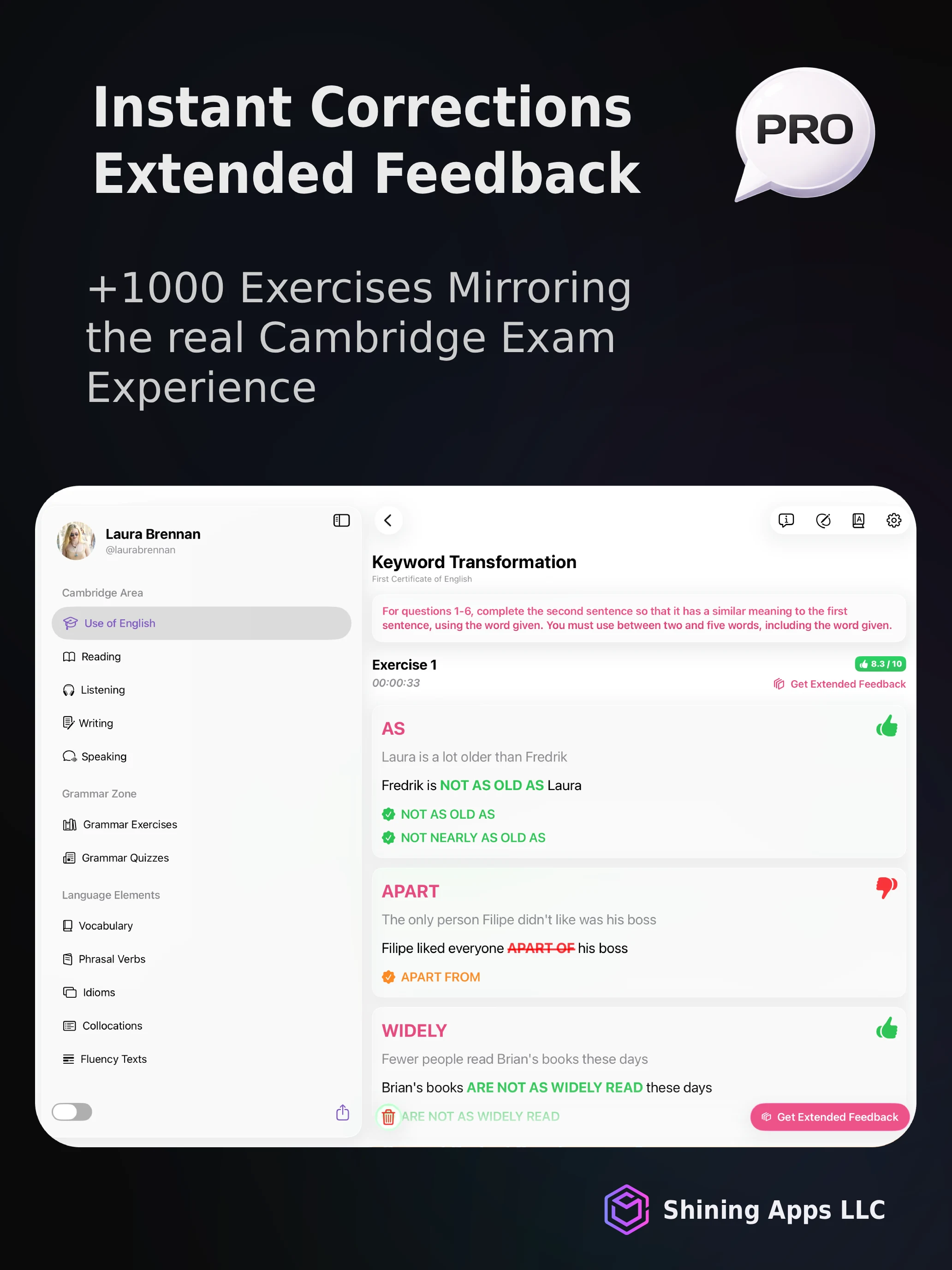 Use of English PRO screenshot