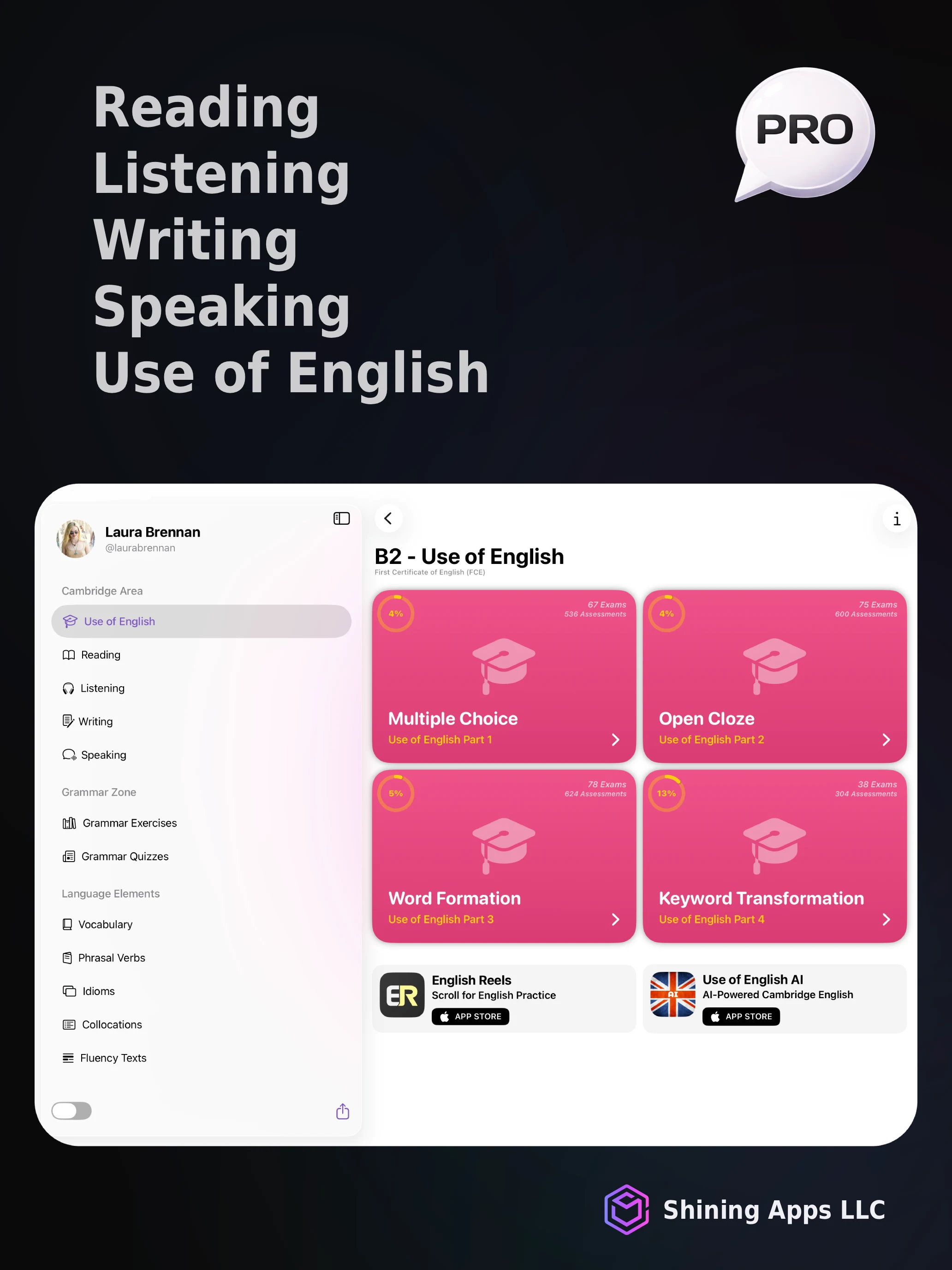 Use of English PRO screenshot